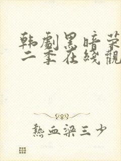 韩剧黑暗荣耀第二季在线观看全集免费