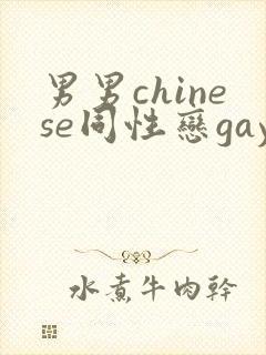 男男chinese同性恋gay.xxx封面
