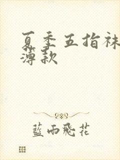 夏季五指袜女款薄款