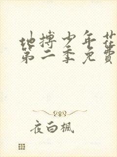 地搏少年花子君第二季免费封面