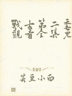 战士第二季在线观看全集免费播放