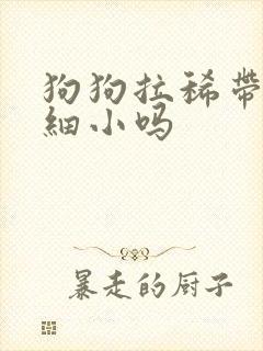 狗狗拉稀带血是细小吗