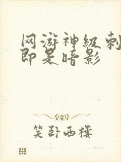 网游神级刺客我即是暗影