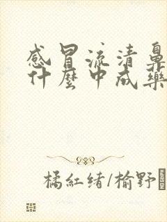 感冒流清鼻涕吃什么中成药效果好