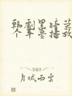 韩剧黑暗荣耀哪个平台播放