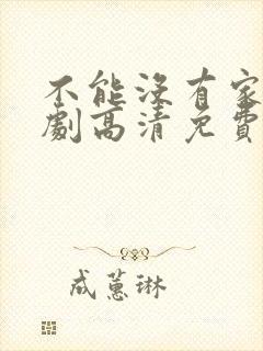 不能没有家电视剧高清免费播放