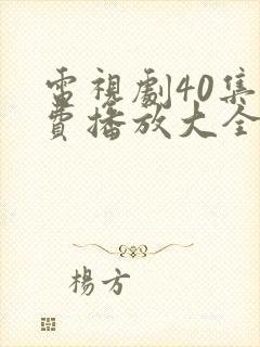 电视剧40集免费播放大全