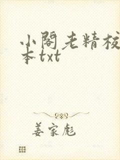 小阁老精校版全本txt