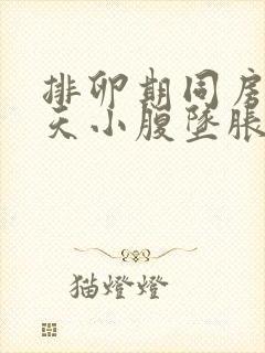 排卵期同房第二天小腹坠胀