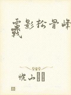 电影松骨峰阻击战