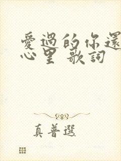 爱过的你还在我心里 歌词封面