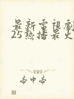 最新电视剧2025热播最火剧免费观看谍战片