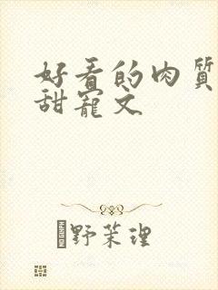 好看的肉质高的甜宠文封面