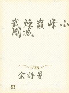 武炼巅峰小说未删减