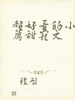 超好看的小说推荐甜宠文