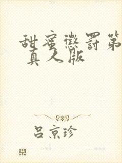 甜蜜惩罚第2季 真人版封面