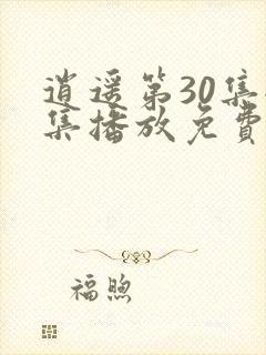 逍遥第30集全集播放免费观看