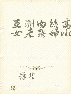 亚洲肉丝高清熟女老熟妇videos