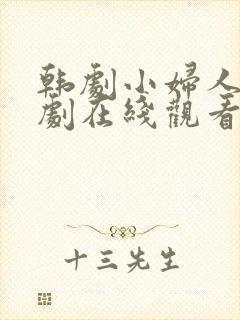 韩剧小妇人电视剧在线观看免费高清