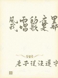 风雨的夜里他教我唱歌是哪首歌