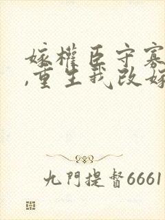 嫁权臣守寡一生,重生我改嫁了