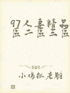 97人妻精品一区二区三区在线