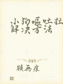 小狗呕吐拉稀的解决方法