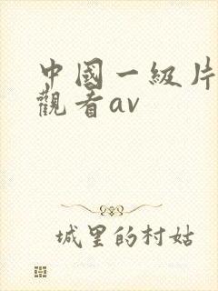 中国一级片免费观看av