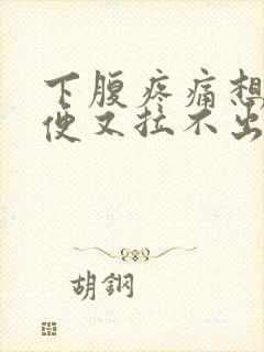 下腹疼痛想拉大便又拉不出是什么原因