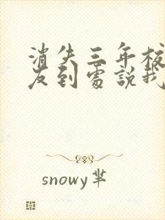 消失三年校花女友到处说我死了小说