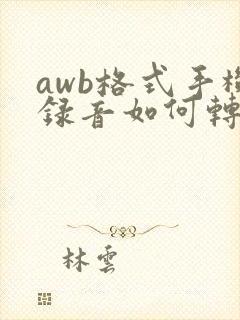 awb格式手机录音如何转换成mp3在线转换