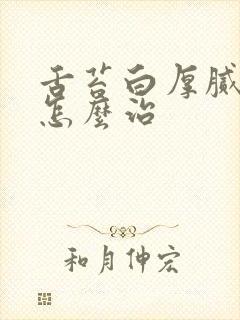 舌苔白厚腻口臭怎么治