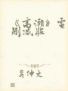 《高潮》电影无删减版封面