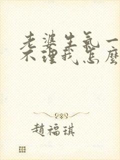 老婆生气一个月不理我怎么办