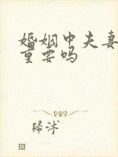 婚姻中夫妻生活重要吗