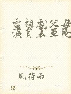 电视剧父母爱情演员表亚飞封面