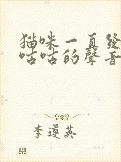 猫咪一直发出咕咕咕的声音是怎么了封面