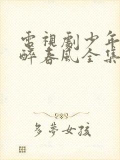 电视剧少年白马醉春风全集免费播放封面