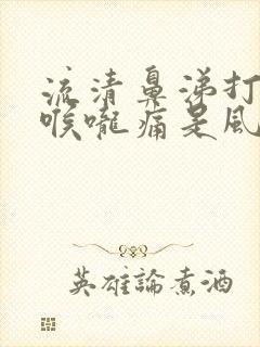 流清鼻涕打喷嚏喉咙痛是风寒还是风热