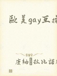 欧美gay互操