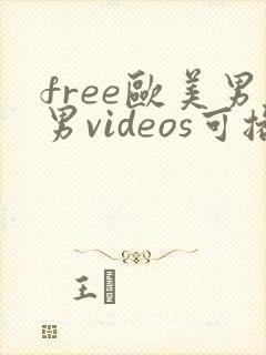 free欧美男男videos可播放