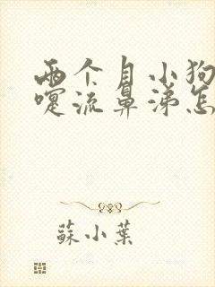 两个月小狗打喷嚏流鼻涕怎么办