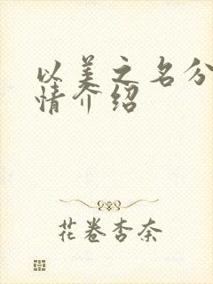 以美之名分集剧情介绍