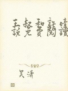 王叔和许晴的小说免费阅读无弹窗封面