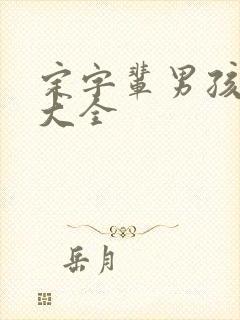 定字辈男孩取名大全