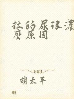 拉的尿很浓是什么原因