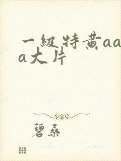 一级特黄aa a大片
