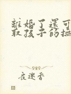 离婚了还可以争取孩子的抚养权呢