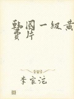 韩国一级黄色免费片