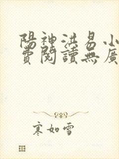 阳神洪易小说免费阅读无广告